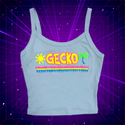 The Bryce - 1980's Baby Blue Cropped Tank Top