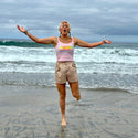 The Bryce - 1980s Pretty In Pink Cropped Tank Top - Blush Pink