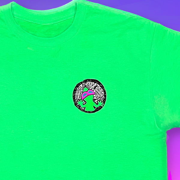 Buds McGecko - 1980's Neon Green Tee