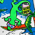 Buds McGecko - 1980's Neon Green Tee