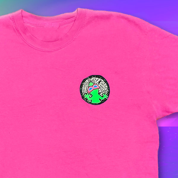 Buds McGecko - 1980's Neon Pink Tee
