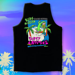 Buds McGecko - 1989 Black Tank