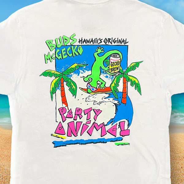 Buds McGecko - White Tee