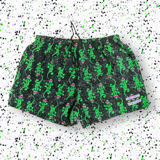 1988 Gecko Black Camo Volley Shorts