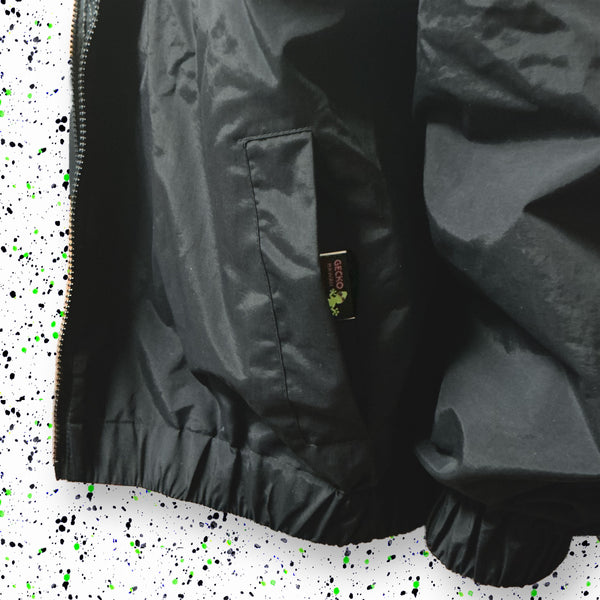 Gecko Camo Reversible Windbreaker Black