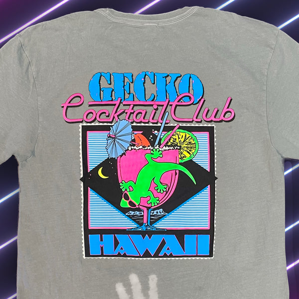 Secret Gecko Cocktail Club Color-Changing Grey-to-White Hyper Tee