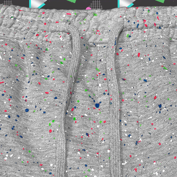 Glow-In-The-Dark SPLATTER Gecko Vision Clean Grey Shorts
