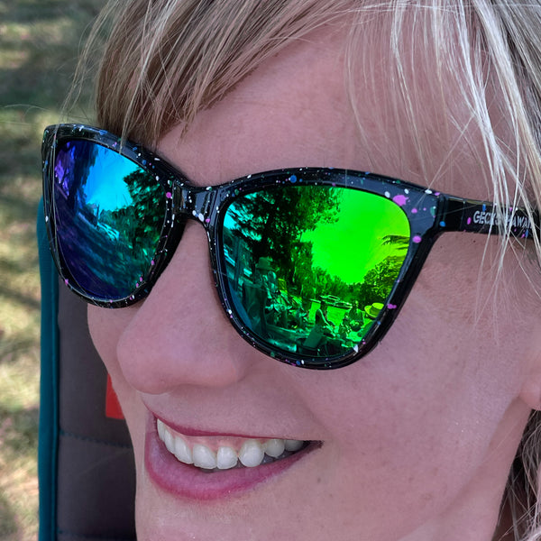 Gecko Retro Splatter Sunglasses