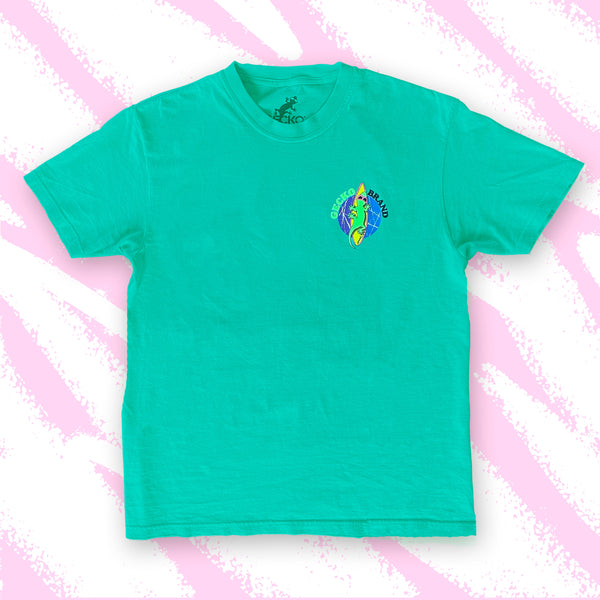 89 Gecko Cool Move - Tropic Splash Green Pigment Dyed T-Shirt