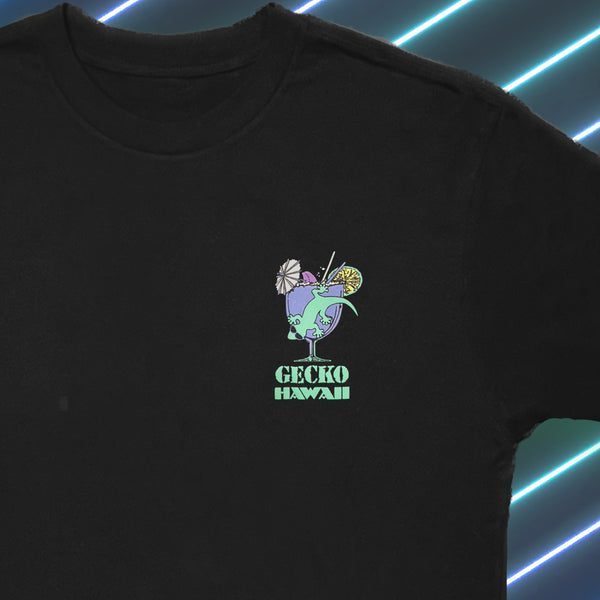 Gecko Cocktail Club - Limited Yacht Rock Edition Black Tee