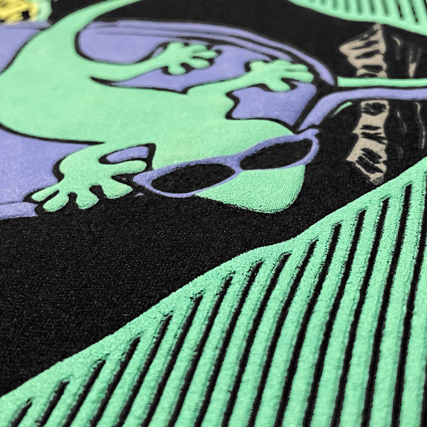 Gecko Cocktail Club - Limited Yacht Rock Edition Black Tee
