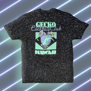 1989 Gecko Cocktail Club - Limited Edition Glow In The Dark Splatter Tee