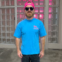 1988 Gecko Blends V2 - Neon Blue Tee
