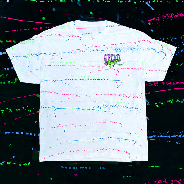 Gecko Mania - Experimental 1988 Hand Painted Splatter