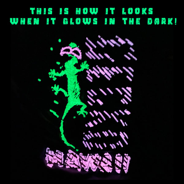 1988 Gecko Mania - HyperFlash Purple-to-Pink Tee