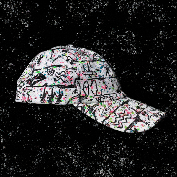 Secret Home Skillet Glow In The Dark Splatter 1990s Retro Dad Hat