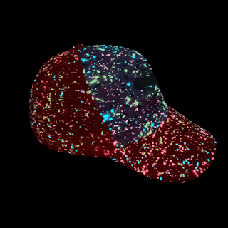 Glow-In-The-Dark Splatter Neon Orange Trucker Hat (LIMITED)