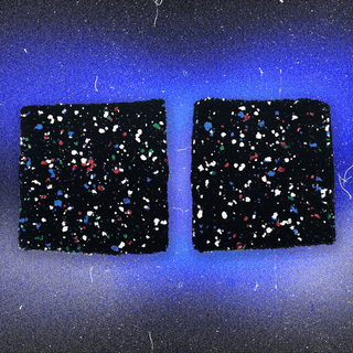 Retro Glow-in-the-Dark Splatter Wrist Band Set