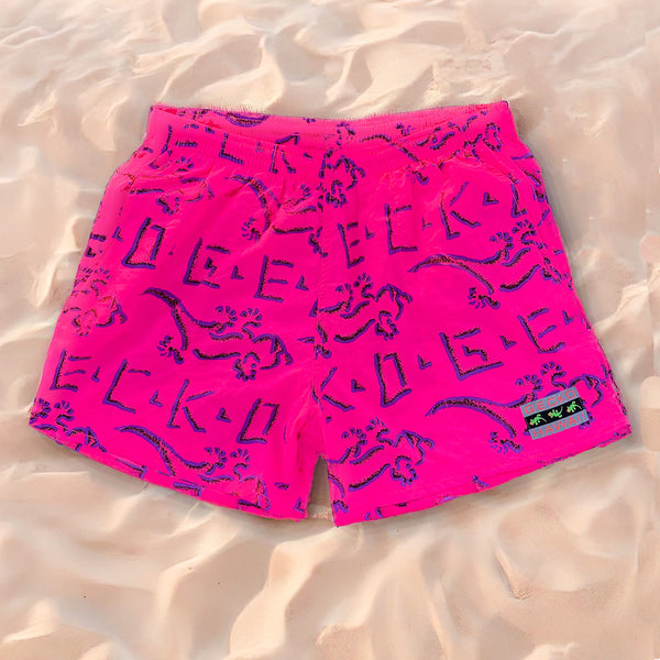 Rad Hot Pink Petro Volley Shorts | Gecko Hawaii