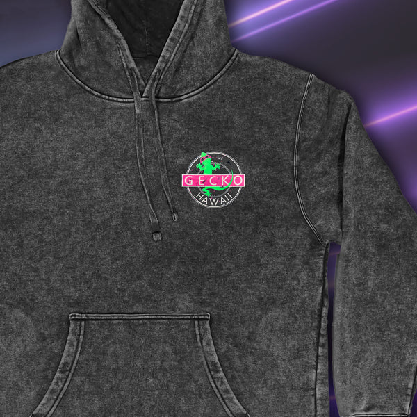 Vinyl Gecko - Stone Acid Wash Premium Hoodie