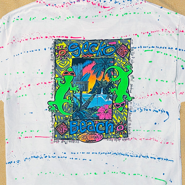1989 Gecko Beach - Experimental 1989 Hand Painted Splatter