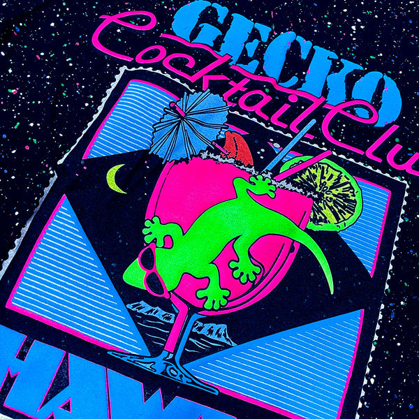 1989 Glow-In-The-Dark Splatter Hoodie - Gecko Cocktail Club - Limited Edition