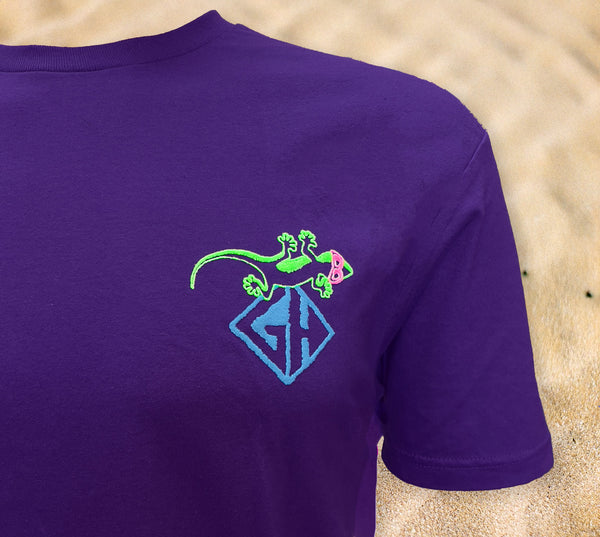 1989 Gecko Stitchwave - Purple Beach Tee