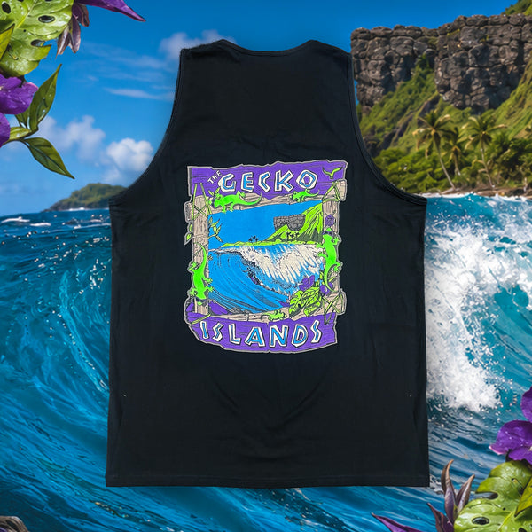 The Gecko Island 1988 Re-Issue Tank - Secret Grey/Purple Colorway