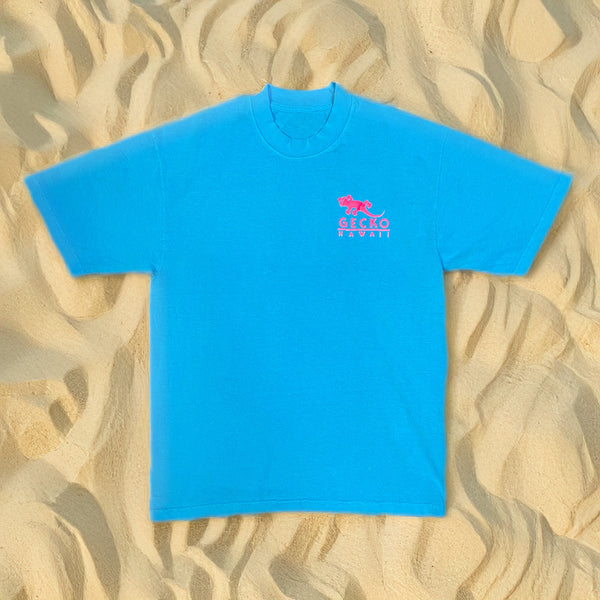 1988 Gecko Blends V2 - Neon Blue Tee