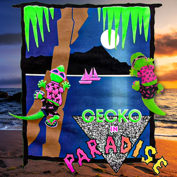 Gecko Hawaii Plush #1 - Limited Edition