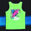 Secret 1989 Gecko Graffiti - 1980's Neon Green Tank