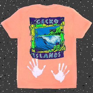 1988 Gecko Islands Re-Issue HYPER Orange Tee
