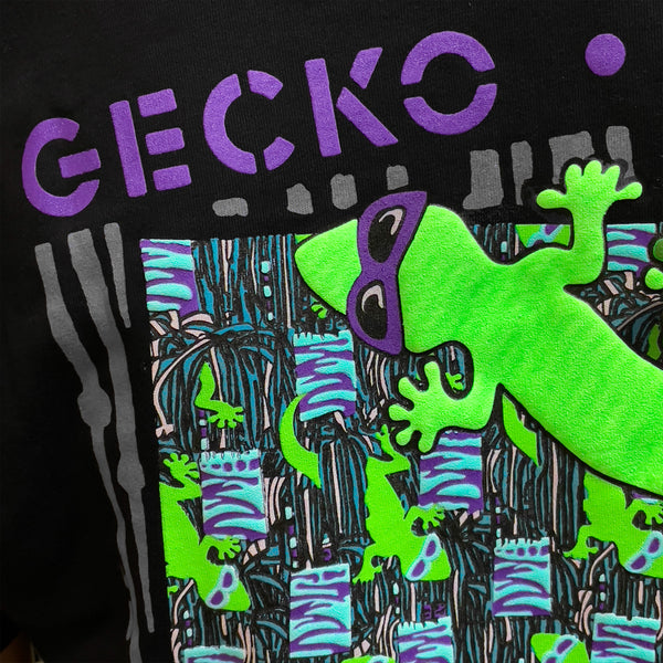 1988 Gecko Snapshot - Jade/Purple Black Tee