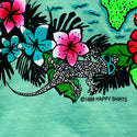 Gecko Hawaiian Islands - 1980's Mint Pigment Dyed Tee