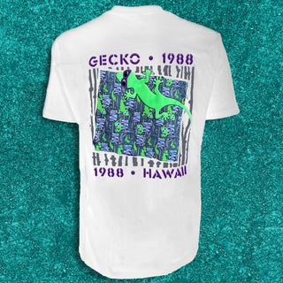 1988 Gecko Snapshot - Jade/Purple White Tee