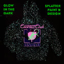 1989 Glow-In-The-Dark Splatter Hoodie - Gecko Cocktail Club - Limited Edition