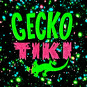 Gecko Tiki Space Bar | Gecko X Nazar  | Glow In The Dark Black Splatter Hoodie