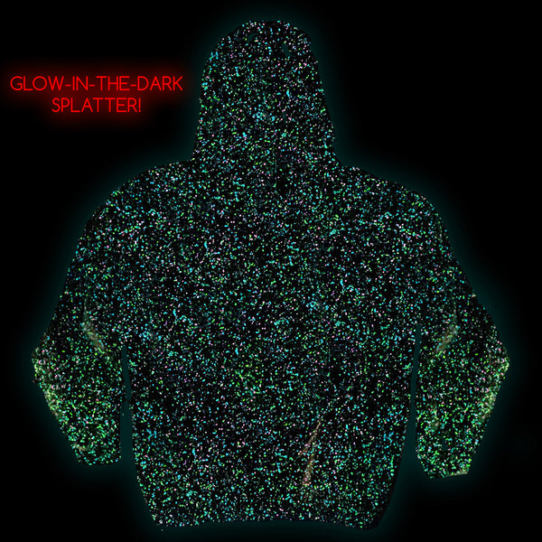 Stranger Vibes Glow In The Dark Splatter Hoodie - Limited Edition