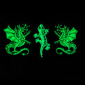 1996 Gecko Double Dragon Black Tee