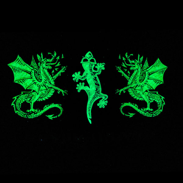 1996 Gecko Double Dragon Black Tee