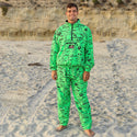 1988 Neon Green Wall Windbreaker