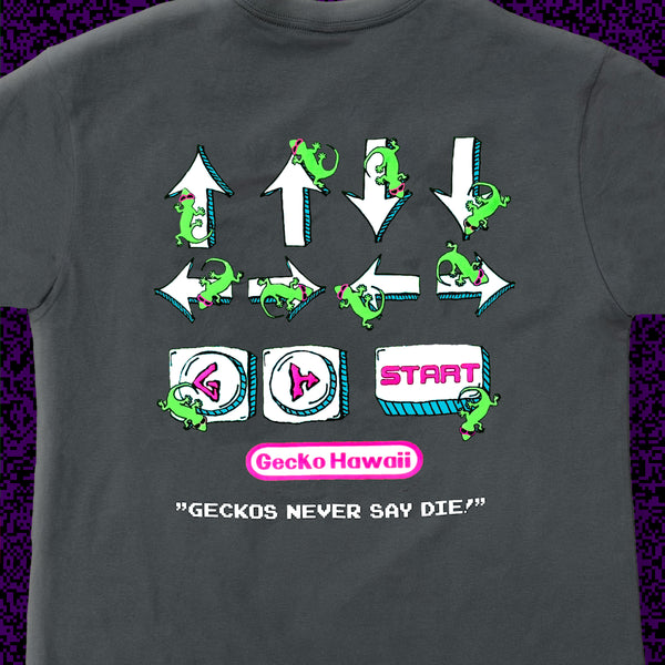 1980's Secret Code - Retro Console Grey Cotton Tee