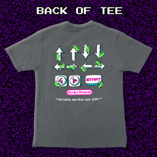 1980's Secret Code - Retro Console Grey Cotton Tee