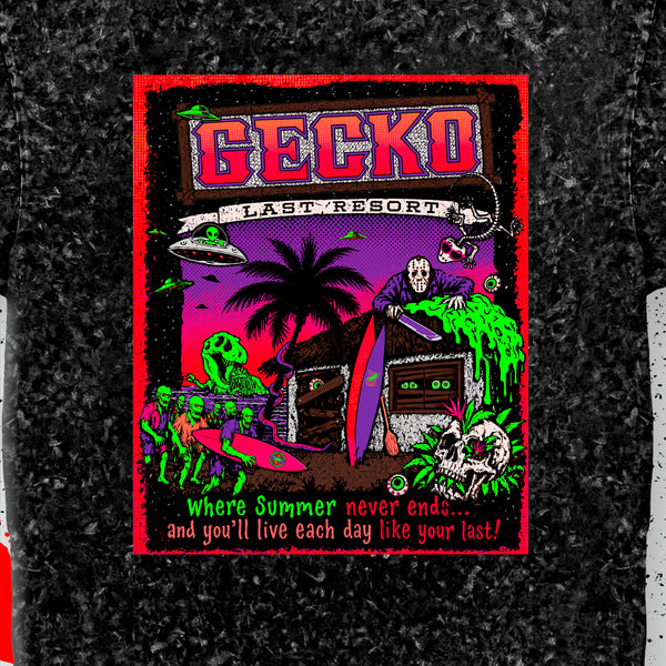 Gecko's Last Resort - 2026 Halloween Acid Flashback Tee