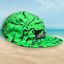 Gecko 1980's Neon Green 5 Panel Throwback Hat