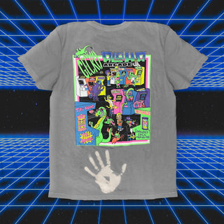 Secret Aloha Arcade Grey-to-White Hyper Tee