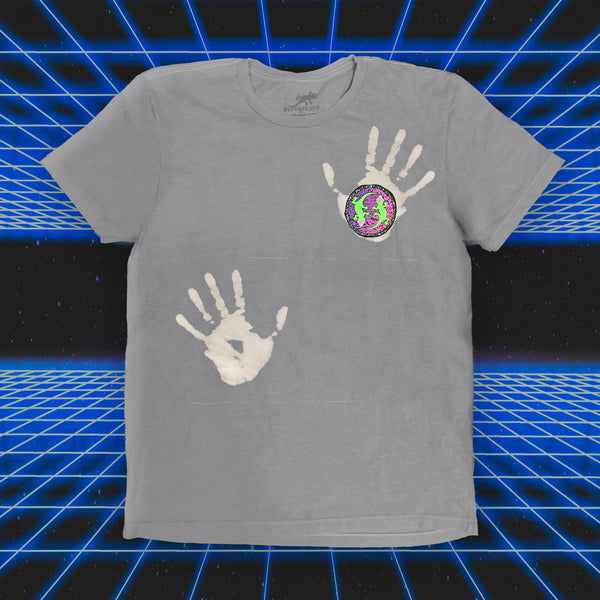 Secret Aloha Arcade Grey-to-White Hyper Tee