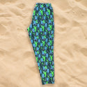 1988 ORIGINAL Cotton Jungle Beach Pants - Jade/Purple