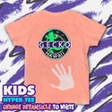 KIDS Vinyl Gecko: HYPERFLASH Orange Dreamsicle To White
