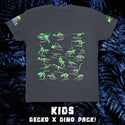 KIDS - '93 Dino Pack X Gecko Fossil Grey Tee